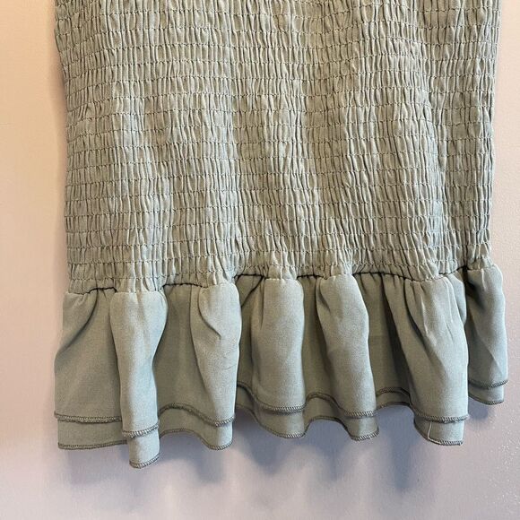 Stitch Fix Papermoon Blue-Green Smocked Mini Dress - Picture 6 of 10